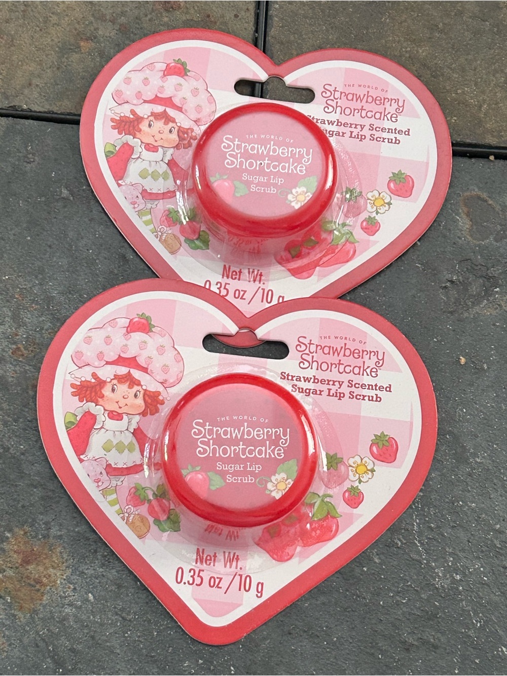 Strawberry Shortcake Sugar Lip Scrub - Pink/Red 2 pack